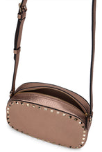 Load image into Gallery viewer, Rockstud shoulder bag in hammered leather
