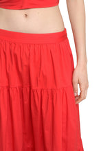 Load image into Gallery viewer, Sea cotton midi skirt
