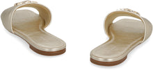 Load image into Gallery viewer, Eleanor leather slides with logo
