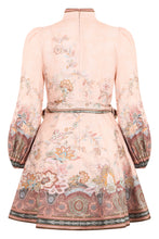 Load image into Gallery viewer, Short floral dress in linen
