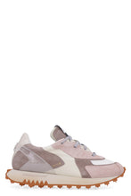 Load image into Gallery viewer, Leather and fabric low-top sneakers
