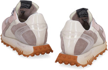 Load image into Gallery viewer, Leather and fabric low-top sneakers
