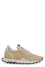 Load image into Gallery viewer, Leather and fabric low-top sneakers
