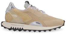 Load image into Gallery viewer, Leather and fabric low-top sneakers

