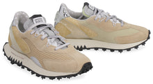 Load image into Gallery viewer, Leather and fabric low-top sneakers
