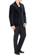Load image into Gallery viewer, Single-breasted velvet jacket
