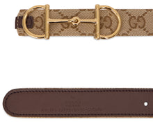 Load image into Gallery viewer, Reversible belt with monogram and buckle
