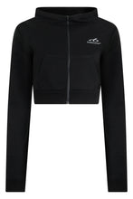 Load image into Gallery viewer, Cropped hoodie with zip and hood
