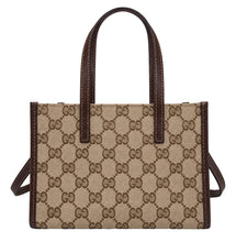 Load image into Gallery viewer, Mini tote with shoulder strap and monogram pattern
