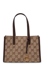 Load image into Gallery viewer, Mini tote with shoulder strap and monogram pattern
