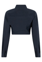 Load image into Gallery viewer, Checked cropped shirt
