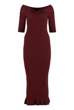 Load image into Gallery viewer, Ribbed knit midi dress
