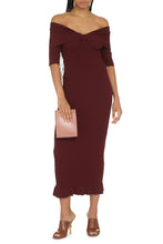 Load image into Gallery viewer, Ribbed knit midi dress
