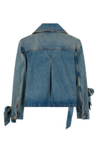 Load image into Gallery viewer, Denim Jacket with Bows
