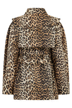 Load image into Gallery viewer, Short leopard coat with double-breasted closure

