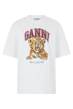 Load image into Gallery viewer, White cotton T-shirt with print
