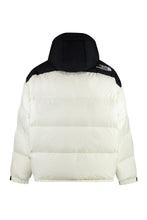 Load image into Gallery viewer, Hooded techno fabric down jacket
