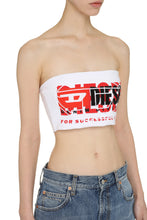 Load image into Gallery viewer, Logo cotton crop-top
