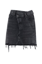 Load image into Gallery viewer, Criss Cross denim skirt
