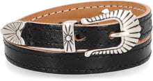 Load image into Gallery viewer, Cowboy bracelet in black leather
