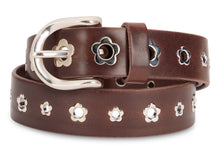 Load image into Gallery viewer, Leather belt with studs

