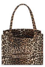 Load image into Gallery viewer, Large leopard print tote bag
