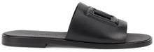 Load image into Gallery viewer, Leather slippers with logo

