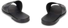Load image into Gallery viewer, Leather slippers with logo
