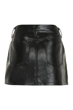 Load image into Gallery viewer, Faux leather mini skirt

