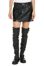 Load image into Gallery viewer, Faux leather mini skirt
