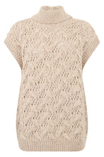 Load image into Gallery viewer, Sweater without sleeves with woven pattern
