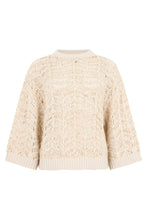 Load image into Gallery viewer, Lace sweater with sequins
