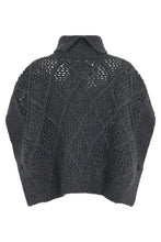 Load image into Gallery viewer, Lacy knit poncho
