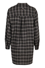 Load image into Gallery viewer, Checked cotton shirtdress
