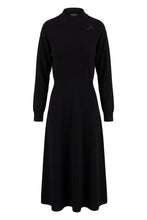 Load image into Gallery viewer, Midi dress in mixed wool and silk
