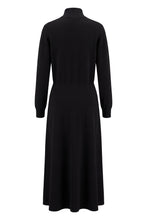 Load image into Gallery viewer, Midi dress in mixed wool and silk

