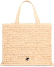 Load image into Gallery viewer, JP raffia tote bag
