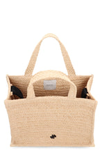 Load image into Gallery viewer, JP raffia tote bag
