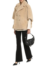 Load image into Gallery viewer, Adesso faux fur cape coat
