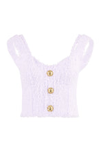 Load image into Gallery viewer, Tweed cropped top
