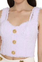 Load image into Gallery viewer, Tweed cropped top
