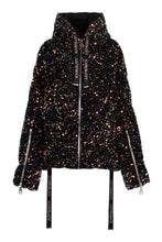 Load image into Gallery viewer, Puff Khris Scale hooded down jacket
