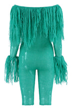 Load image into Gallery viewer, Fringes knitted playsuit
