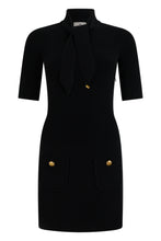 Load image into Gallery viewer, Mini knitted dress with scarf
