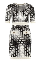 Load image into Gallery viewer, Jacquard knit mini-dress
