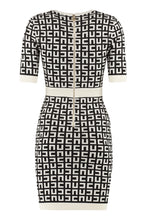 Load image into Gallery viewer, Jacquard knit mini-dress
