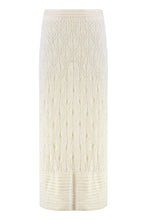 Load image into Gallery viewer, Openwork-knit skirt
