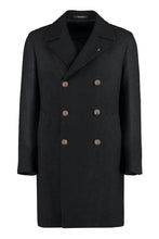 Load image into Gallery viewer, Double-breasted virgin wool coat
