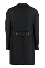 Load image into Gallery viewer, Double-breasted virgin wool coat
