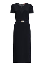 Load image into Gallery viewer, Asturie midi dress with belt
